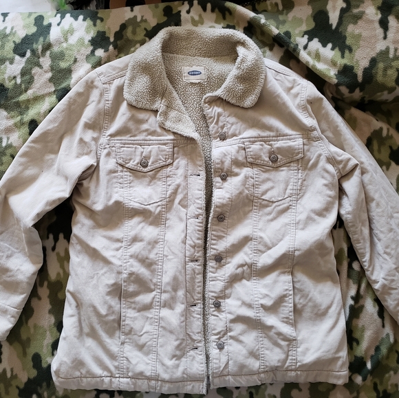 Old Navy Vintage Corduroy Sherpa Jacket - Picture 16 of 16